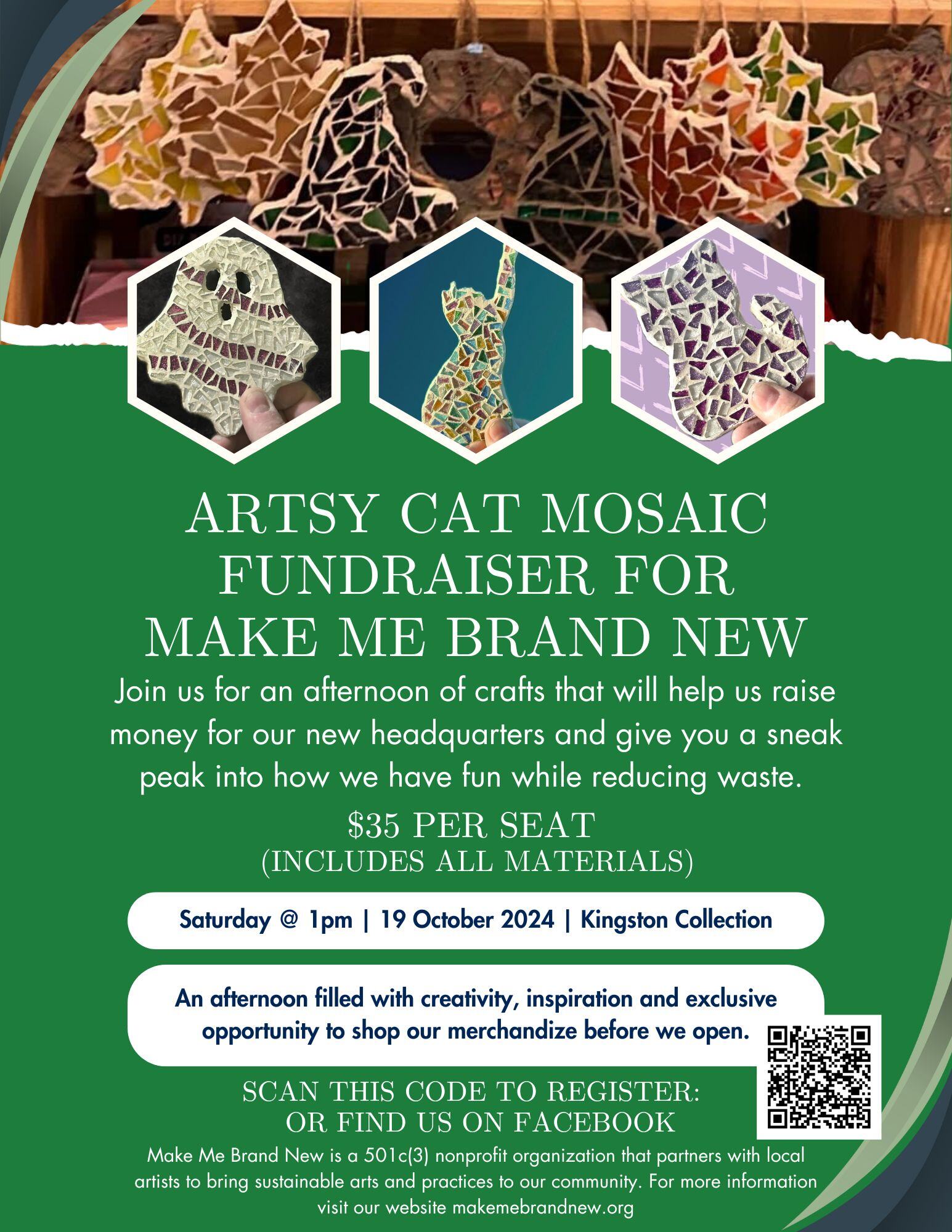 Artsy Cat Mosaics Flyer